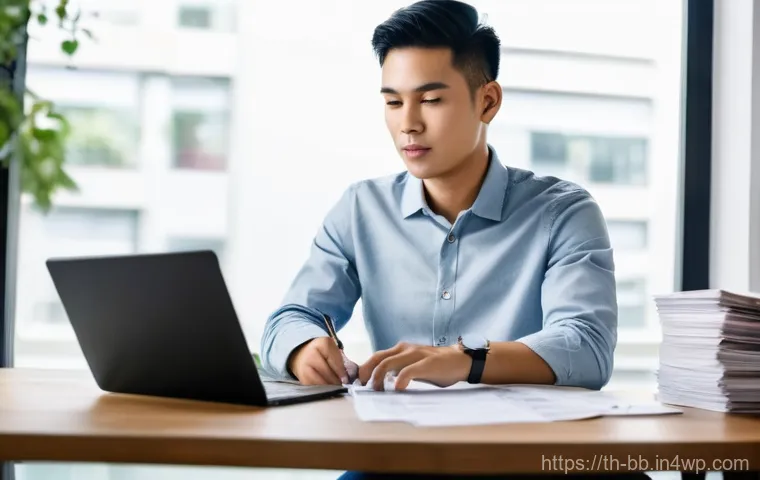 개인 재무계획과 비상 자금 - **Prompt 1: Understanding and Tracking Expenses**
    "A candid, well-lit shot of a young adult (gen...